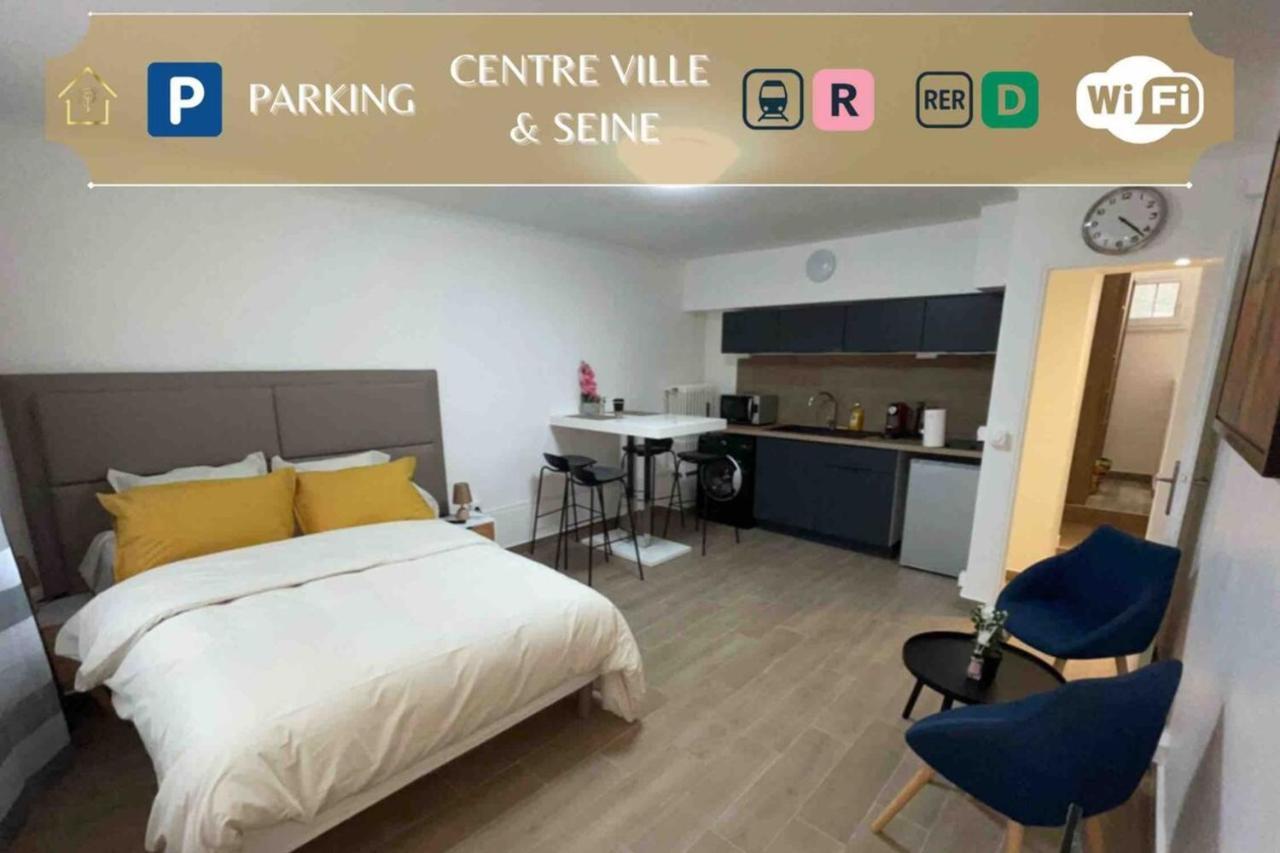 Sejour A Melun Appart'Hotel De La Mediatheque Exteriör bild