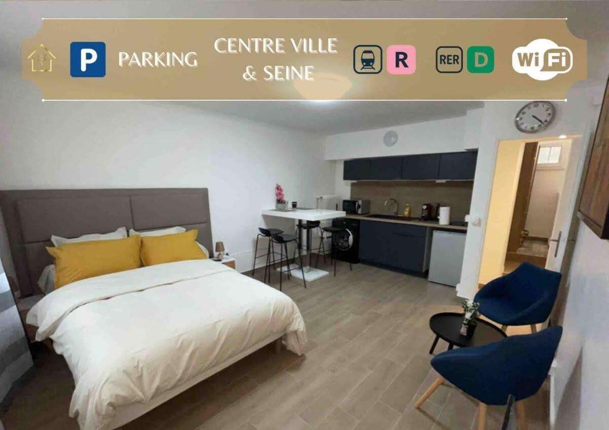 Sejour A Melun Appart'Hotel De La Mediatheque Exteriör bild